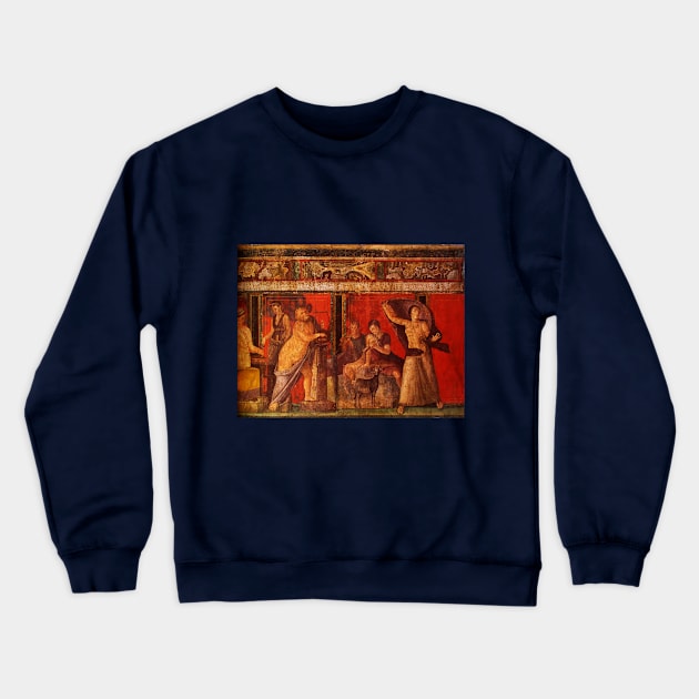 Silenus - Villa dei Misterii Crewneck Sweatshirt by Mosaicblues